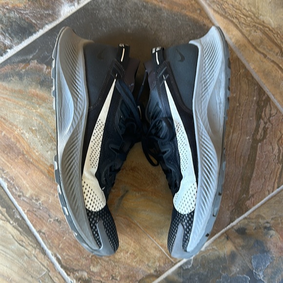 Nike ID Nike Trail Pegasus Grey and Black Customized Size 10.5 - Picture 2 of 7